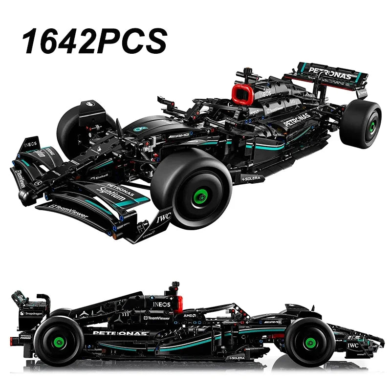 Coche de Carreras Técnico Tipo F1 | Juego de Construcción 1642 Piezas
